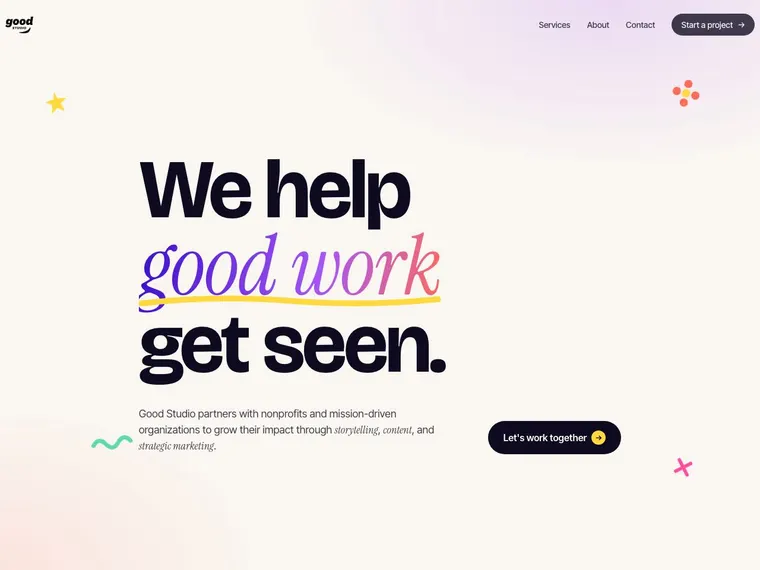 Preview of www.goodstudio.works