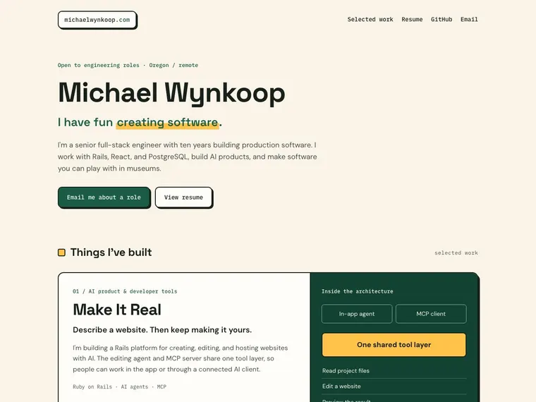 Preview of www.michaelwynkoop.com